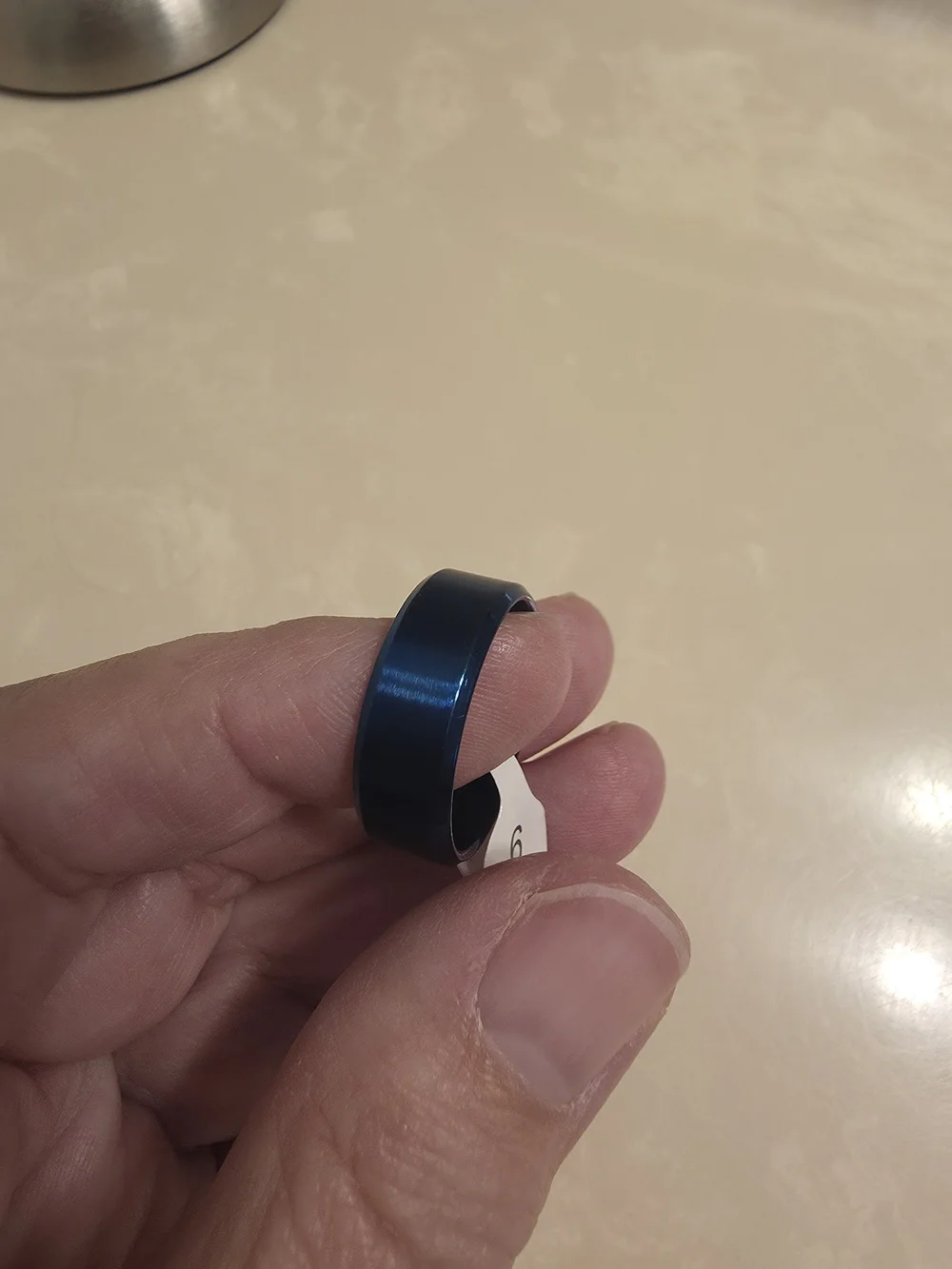 Men's Cobalt Blue Ring Band Size 9